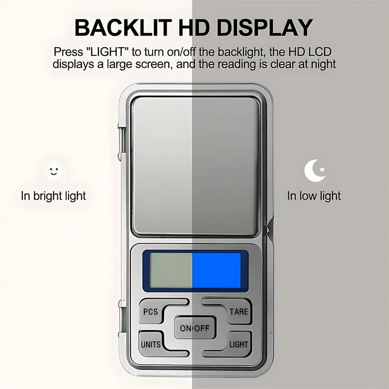 BÁSCULA DIGITAL ALTA PRECISIÓN 0.01G-500G JOYERÍA CRAFTING