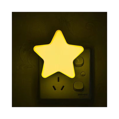 LUZ LED NOCTURNA NIÑOS SENSOR CONTROL PARED ALCOBA AMARILLO 110V AMARILLO