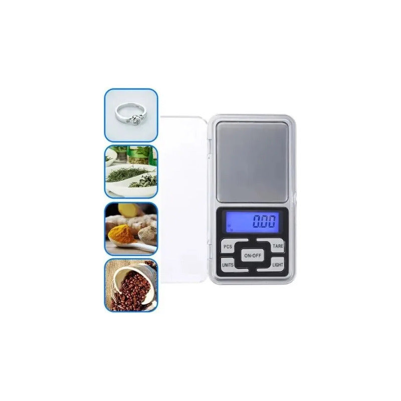 BÁSCULA DIGITAL ALTA PRECISIÓN 0.01G-500G JOYERÍA CRAFTING