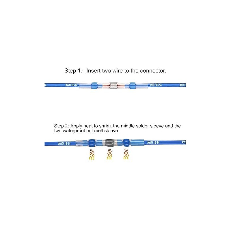 10X CONECTOR TERMOENCOGIBLE TERMORETRACTIL 4.5 X 5.3 X 40 MM