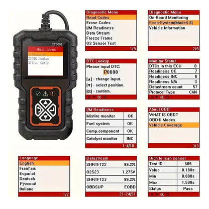 ESCÁNER OBD2 AUTO LECTOR CÓDIGOS MOTOR DIAGNÓSTICO CAN