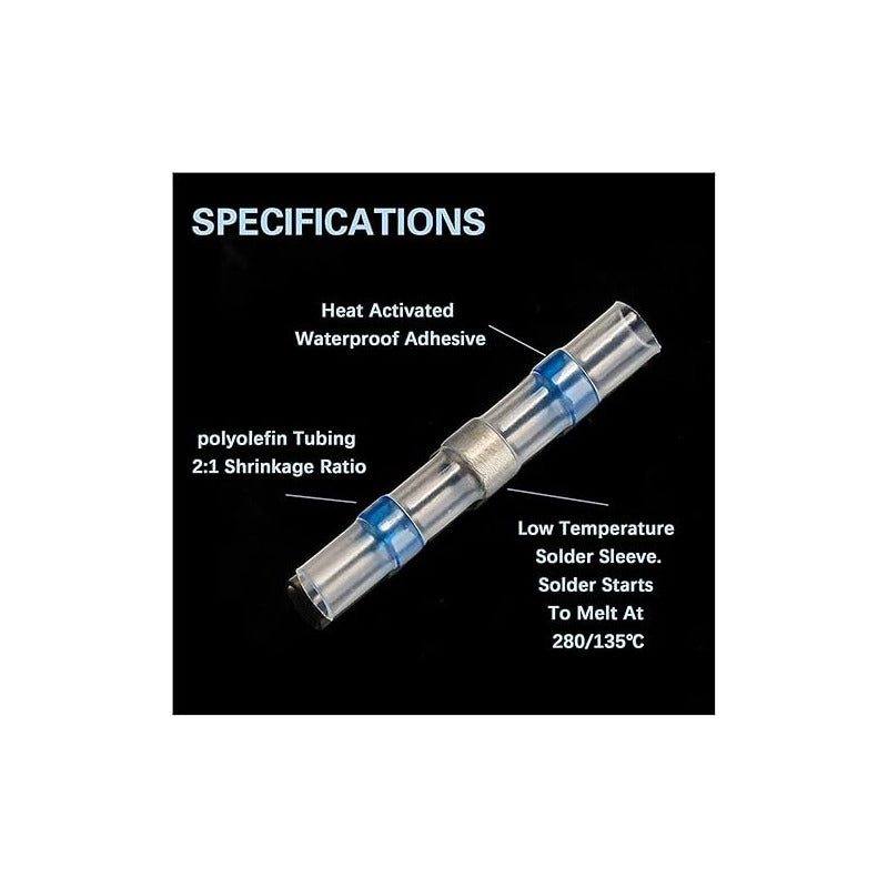 10X CONECTOR TERMOENCOGIBLE TERMORETRACTIL 4.5 X 5.3 X 40 MM