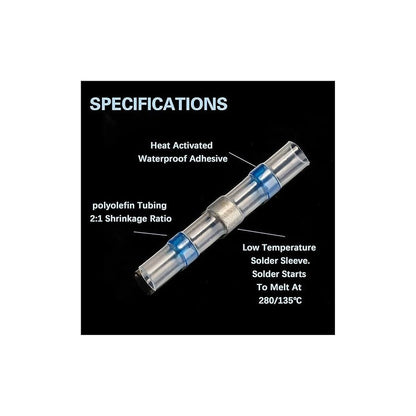10X CONECTOR TERMOENCOGIBLE TERMORETRACTIL 4.5 X 5.3 X 40 MM