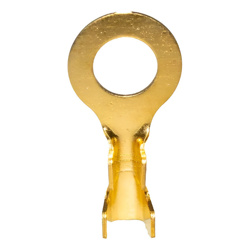 10X CONECTOR ENCRIMPADO M4 REDONDO 4MM X 8MM X 18MM CONEXION COBRE