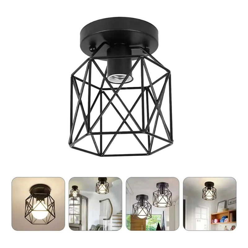 LAMPARA TECHO CRISTAL FLOR LOTO PETALOS LED 110V TRANSPARENTE