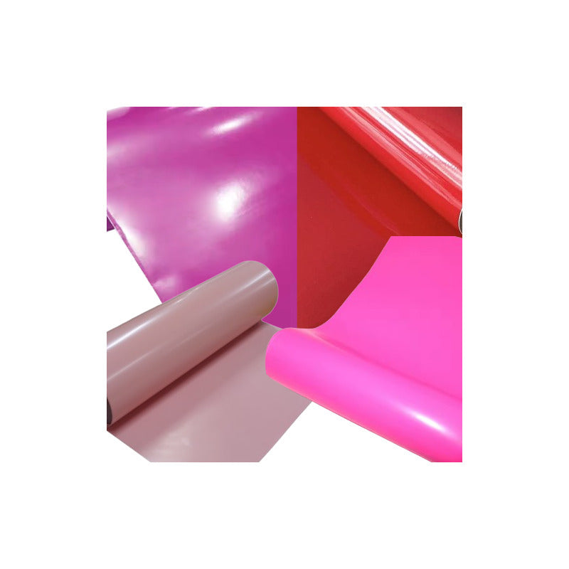 4X VINILO 12  X 12 GAMA PASIÓN ROJOS ROSADOS BRILLANTE CAMEO MULTICOLOR