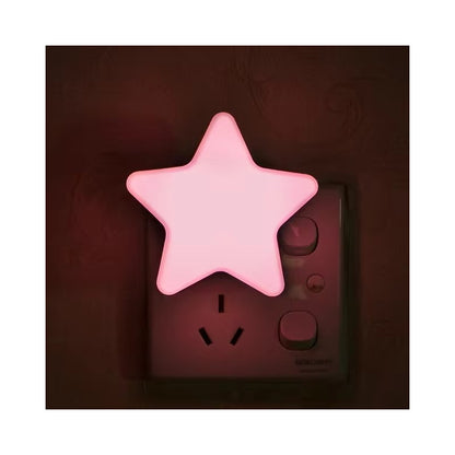 LUZ LED NOCTURNA NIÑOS SENSOR CONTROL PARED ALCOBA ROSADO 110V ROSA