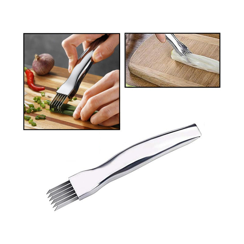 CORTADOR FINO TIRAS COCINA GROUMET RESTAURANTE FINE DINE PLATEADO