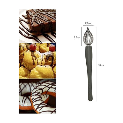 CUCHARA DECORACION PASTELERIA REPOSTERIA FINE DINE COCINA GRIS