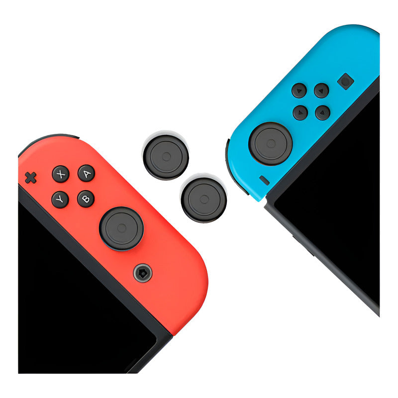 2X PROTECTOR SILICONA JOYSTICK MANDO CONTROL JOY-CON NEGRO NEGRO