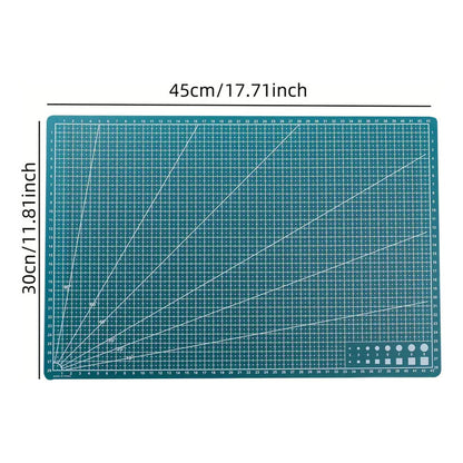 TAPETE CORTE A3 VERDE PAPEL MANUALIDADES BISUTERÍA VERDE MUSGO