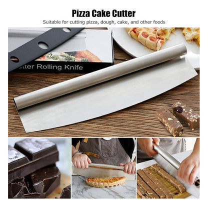 CORTADOR PIZZA MASA PROFESIONAL CUCHILLA PLATEADO