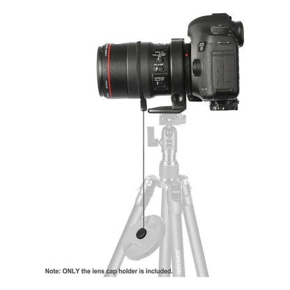 CORDON CUERDA TAPA LENTE ANTIPERDIDA ADHESIVA CANON NIKON NEGRO