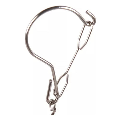 GANCHO ROPA INTERIOR MEDIAS METALICO REDONDO 20 CLIPS FUERTE PLATEADO