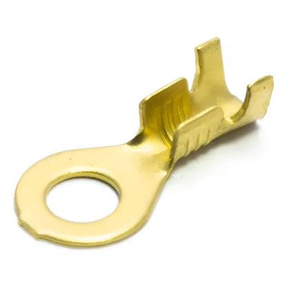 10X CONECTOR ENCRIMPADO M3 REDONDO 3MM X 6MM X 15MM CONEXION COBRE