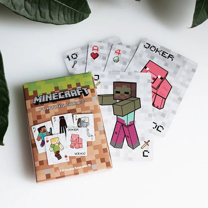 JUEGO CARTAS POKER VERSIÓN LIMITADA MINECRAFT MARRÓN CLARO PERSONAJES MINECRAFT UNIVERSAL