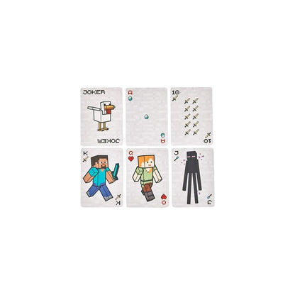 JUEGO CARTAS POKER VERSIÓN LIMITADA MINECRAFT MARRÓN CLARO PERSONAJES MINECRAFT UNIVERSAL