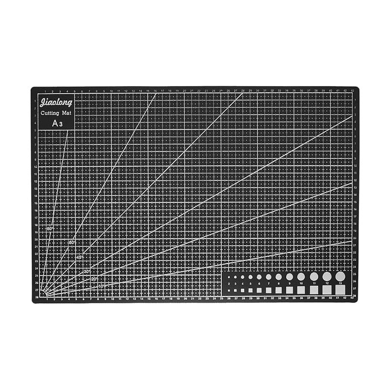 A3 TAPETE ALFOMBRILLA CORTE PAPEL MANUALIDADES BISUTERIA NEGRO