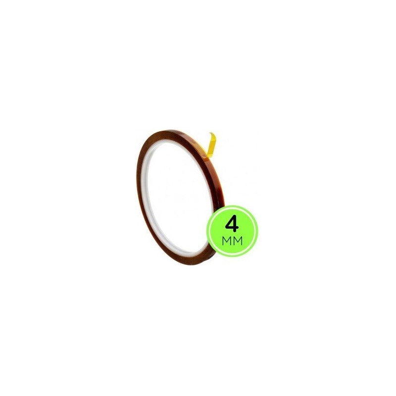 2X CINTA TÉRMICA 4MM 10MTS 50° 260°C SUBLIMACIÓN ELECTRÓNICA NARANJA CLARO