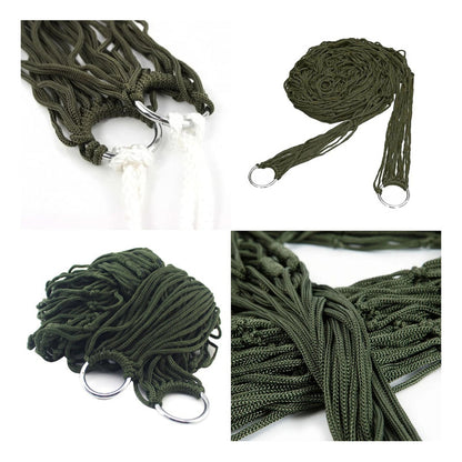 HAMACA MALLA AIRE LIBRE FINCA CASA DESCANSO VERANO CAMPO VERDE MUSGO MALLA AIRE LIBRE