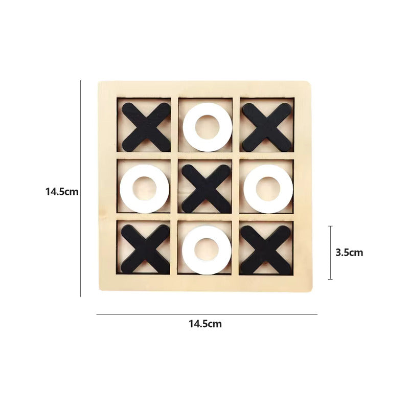 JUEGO MADERA TRIQUI TIC TAC TOE XO DIDÁCTICO MESA NIÑO NIÑA