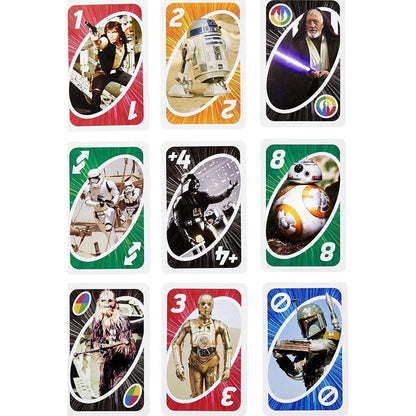 JUEGO CARTAS UNO VERSIÓN LIMITADA STAR WARS MESA DIVERSIÓN