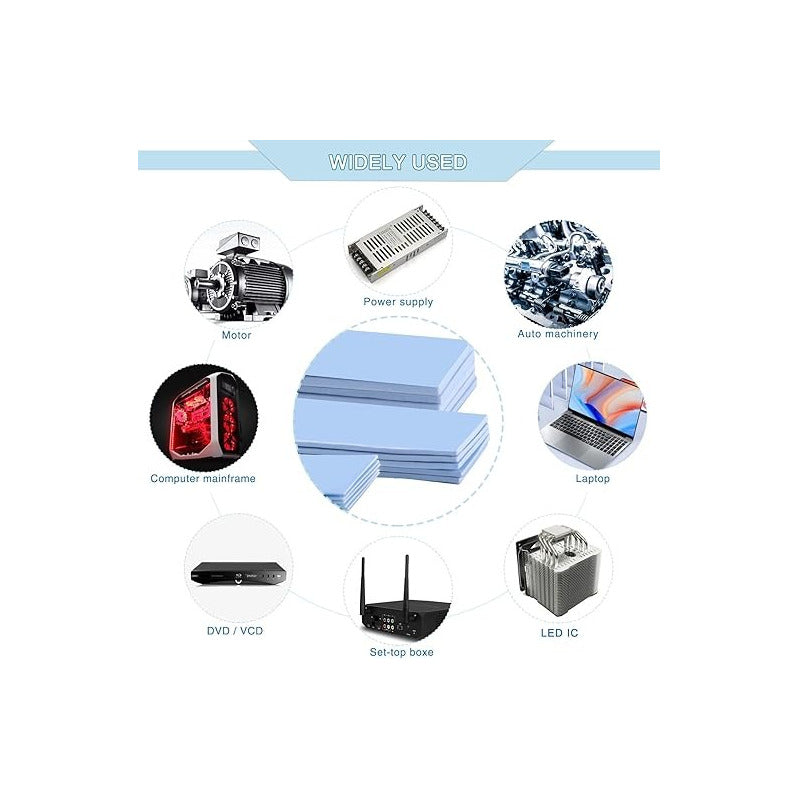10X PAD TÉRMICO DISIPADOR PROCESADOR BOARD COMPUTADR TARJETA