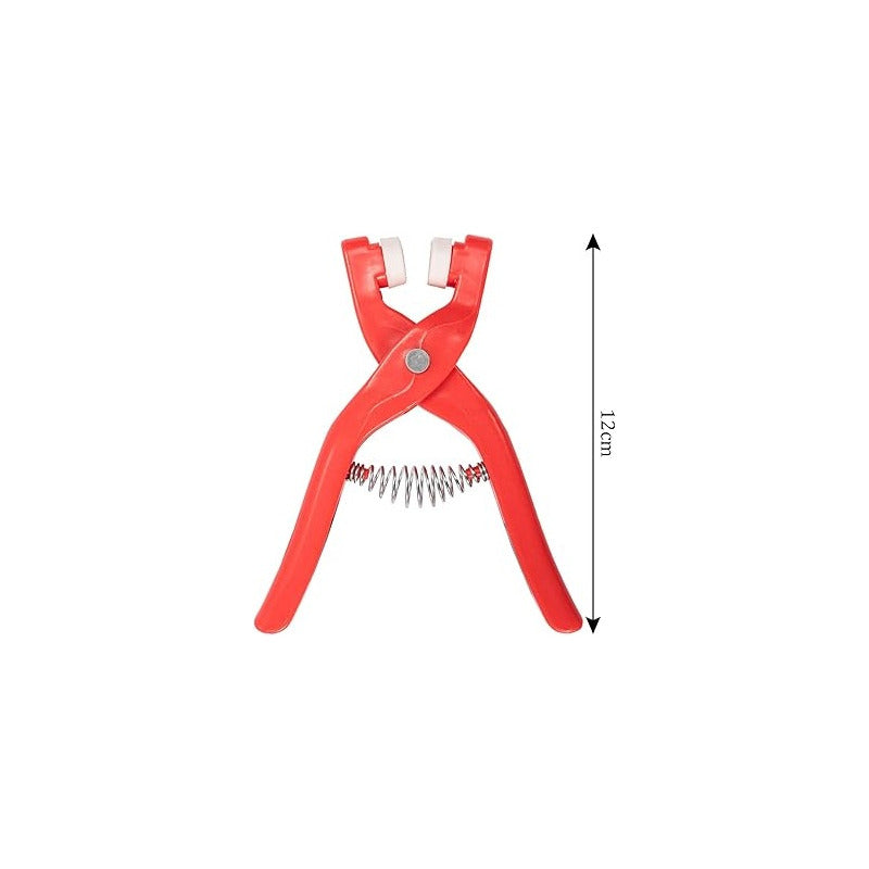 HERRAMIENTA PINZA INSTALACIÓN BOTONES PRESIÓN 95MM +10 BOTON ROJO PINZA BOTONES PRESION