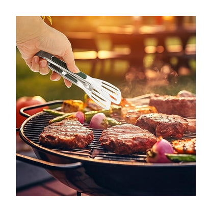 PINZA ACERO INOXIDABLE MULTIUSOS COCINA 28CMS RESTAURANTE PLATEADO