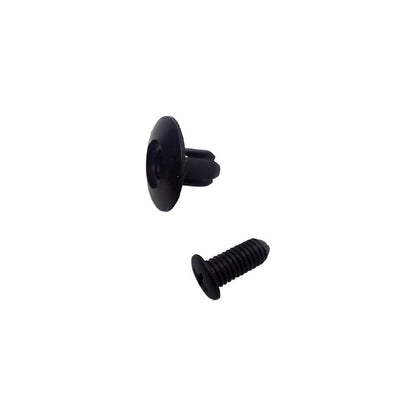 10X PIN CLIP AJUSTE PLÁSTICO VEHÍCULO CARRO 19MM X 12MM X8MM NEGRO