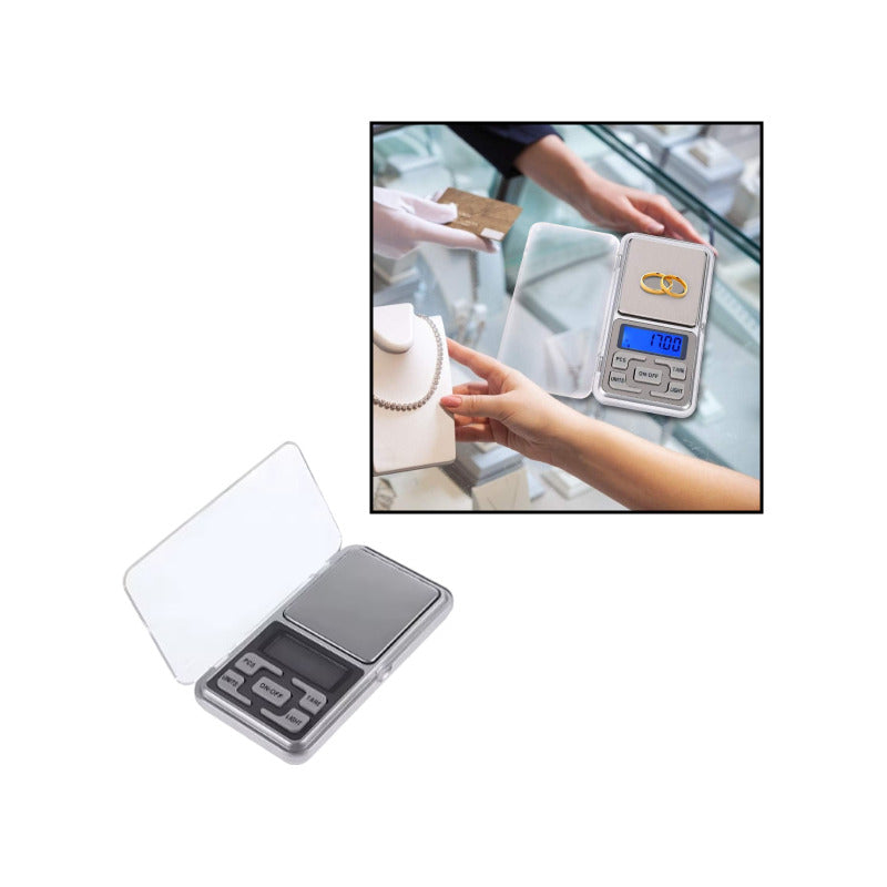 BÁSCULA DIGITAL ALTA PRECISIÓN 0.01G-500G JOYERÍA CRAFTING