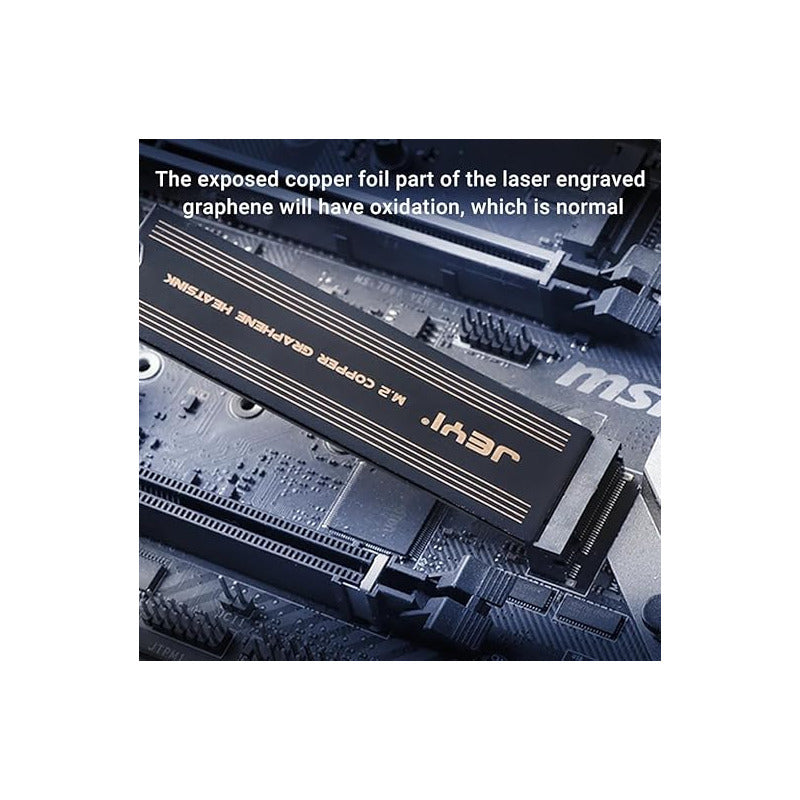 DISIPADOR GRAFENO COBRE MEMORIA RAM M.2 SSD STICKER GAMER