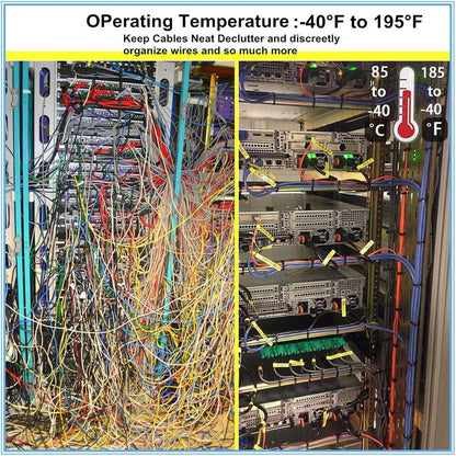 10X AMARRES NYLON ABRAZADERA PLÁSTICA SUJETACABLES 20CMS NEGRO