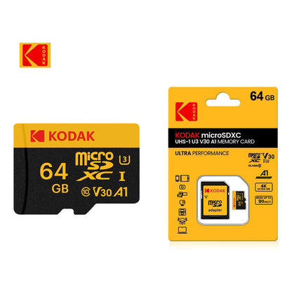 TARJETA MICRO SD 64GB KODAK XC I3 C10 V30 A1 CÁMARA CELULAR