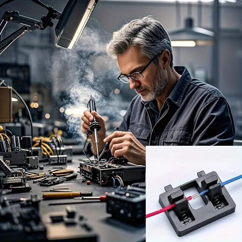 PINZA SUJETADOR SOLDADURA REPARACIONES ELECTRÓNICOS CABLES