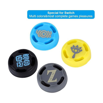 4X SET CAUCHOS CUBIERTAS GOMAS PARA JOY-CON SWITCH ZELDA MIXTO