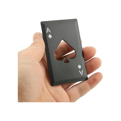 DESTAPADOR ABRE BOTELLAS ACERO INOXIDABLE AS PICAS NEGRO NEGRO