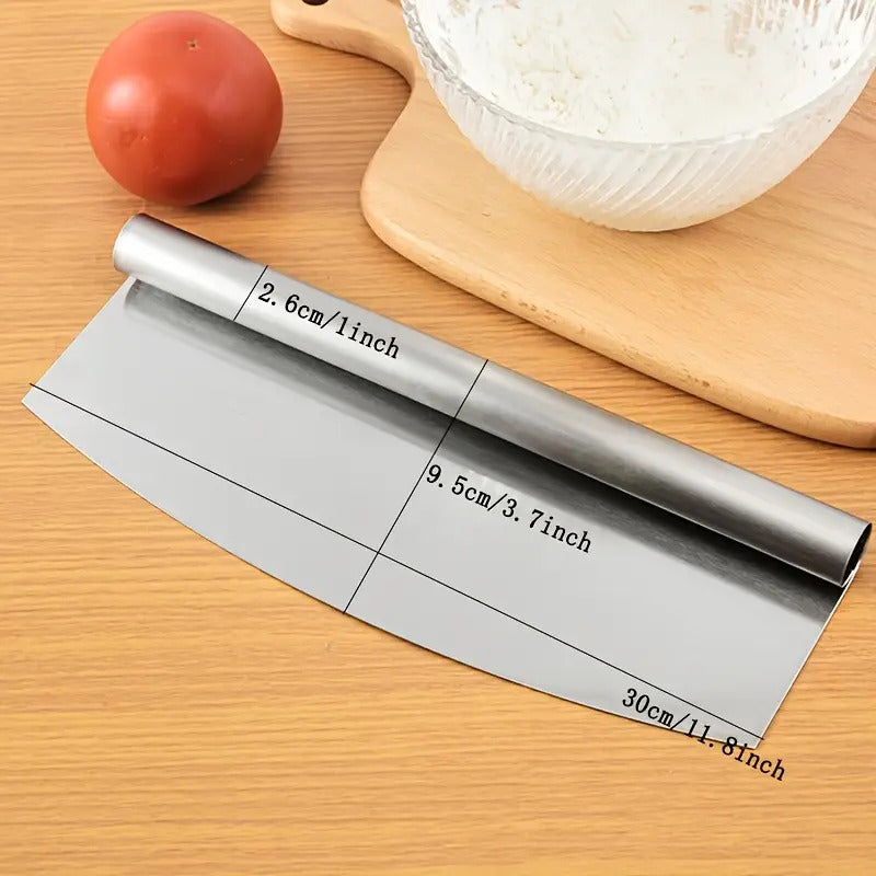 CORTADOR PIZZA MASA PROFESIONAL CUCHILLA PLATEADO