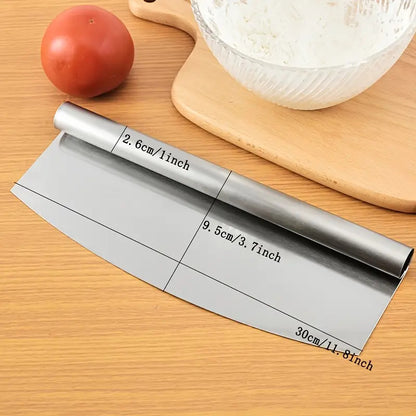 CORTADOR PIZZA MASA PROFESIONAL CUCHILLA PLATEADO