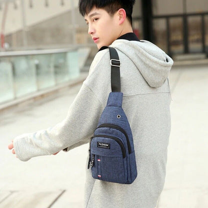 MALETIN LIGERO IMPERMEABLE CORREA AJUSTABLE VIAJE MALETA AZUL MARINO LISA