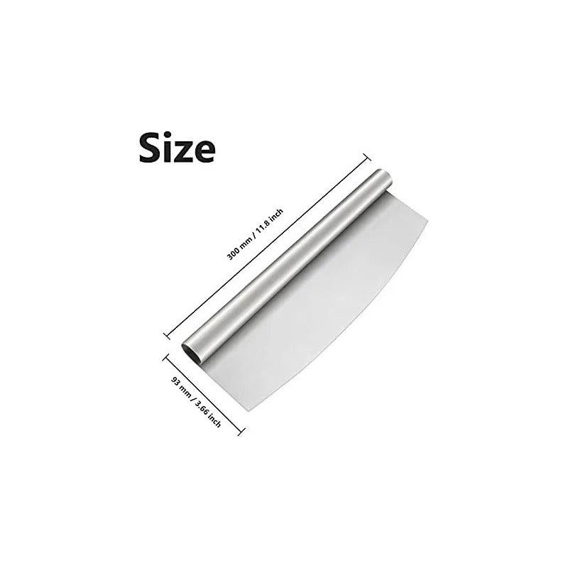 CORTADOR PIZZA MASA PROFESIONAL CUCHILLA PLATEADO