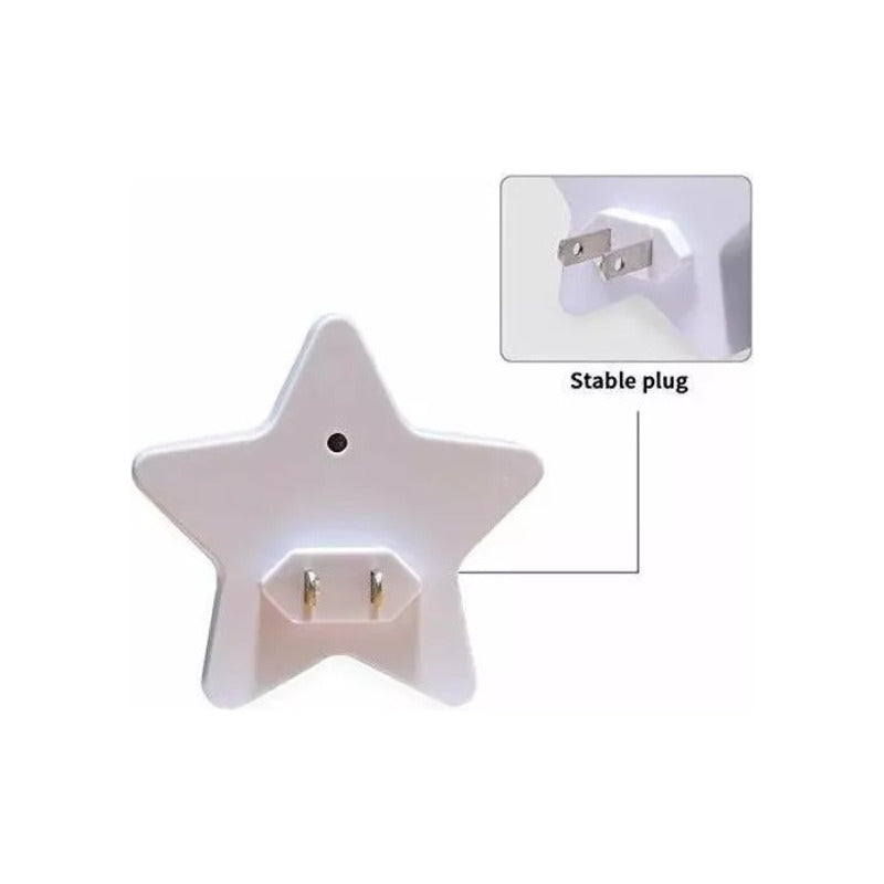 LUZ LED NOCTURNA NIÑOS SENSOR CONTROL PARED ALCOBA AMARILLO 110V AMARILLO