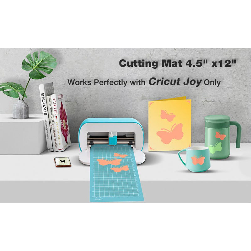 TAPETE CORTE 12  X 4.5  PARA CRICUT JOY LIGHT GRIP AZUL AGUA