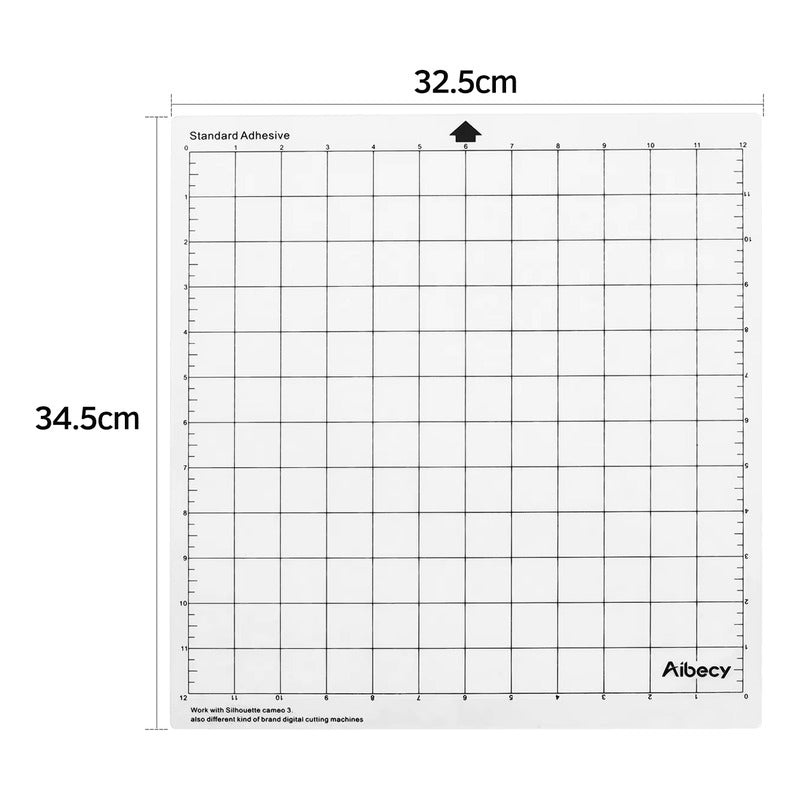 TAPETE CORTE 12X12 STANDAR GRIP PARA CAMEO CRICUT TRANSPAREN TRANSPARENTE