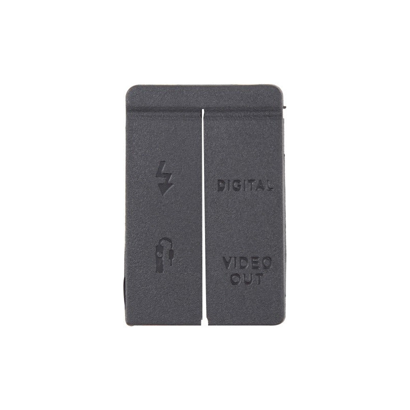 TAPA COBERTOR GOMA CAUCHO CONEXIONES CANON 5D NEGRO