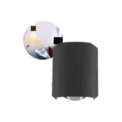 LÁMPARA PARED OJO LUPA CÁLIDA IMPERMEABLE INTERIOR EXTERIOR 110/220V NEGRO