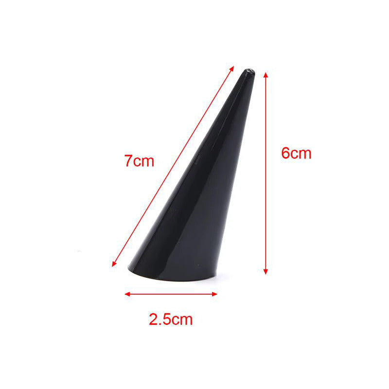 EXHIBIDOR ANILLOS FOTOGRAFÍA JOYERÍA ACRÍLICO NEGRO NEGRO