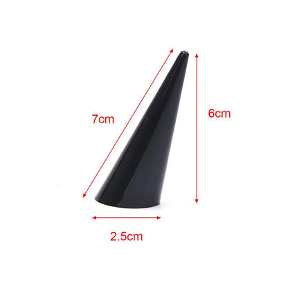 EXHIBIDOR ANILLOS FOTOGRAFÍA JOYERÍA ACRÍLICO NEGRO NEGRO