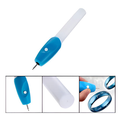 BOLÍGRAFO GRABADOR ELÉCTRICO INALÁMBRICO 3.6V MADERA VIDRIO 3.6V