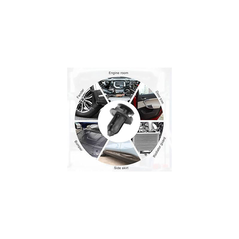 10X PIN CLIP PLÁSTICO AJUSTE 20X13X10MM CARRO TABLERO